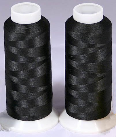 Hilos Bobbin Negros, 2 Conos XL, 5000 m c/u miniatura 1