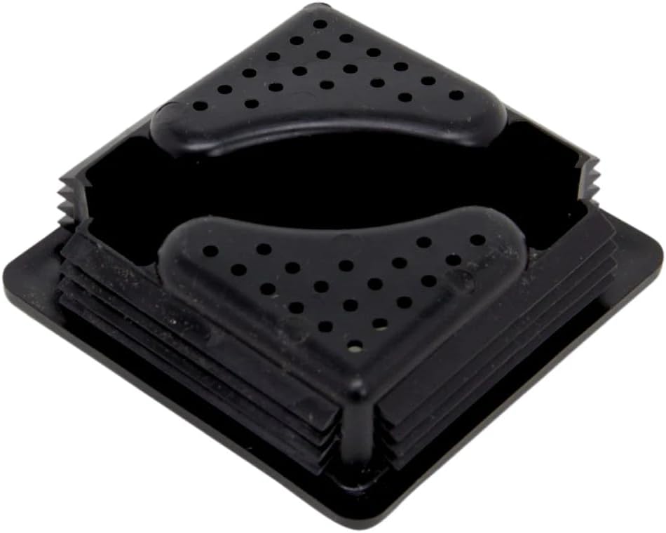 4" Square Bumper Plug End Cap Cover RV Camper Trailer - 2 Pack
