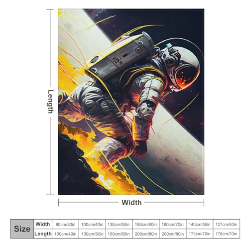 Couverture de canapé astronaute pour des soirées cocooning chaleureuses en polaire flannel - 6