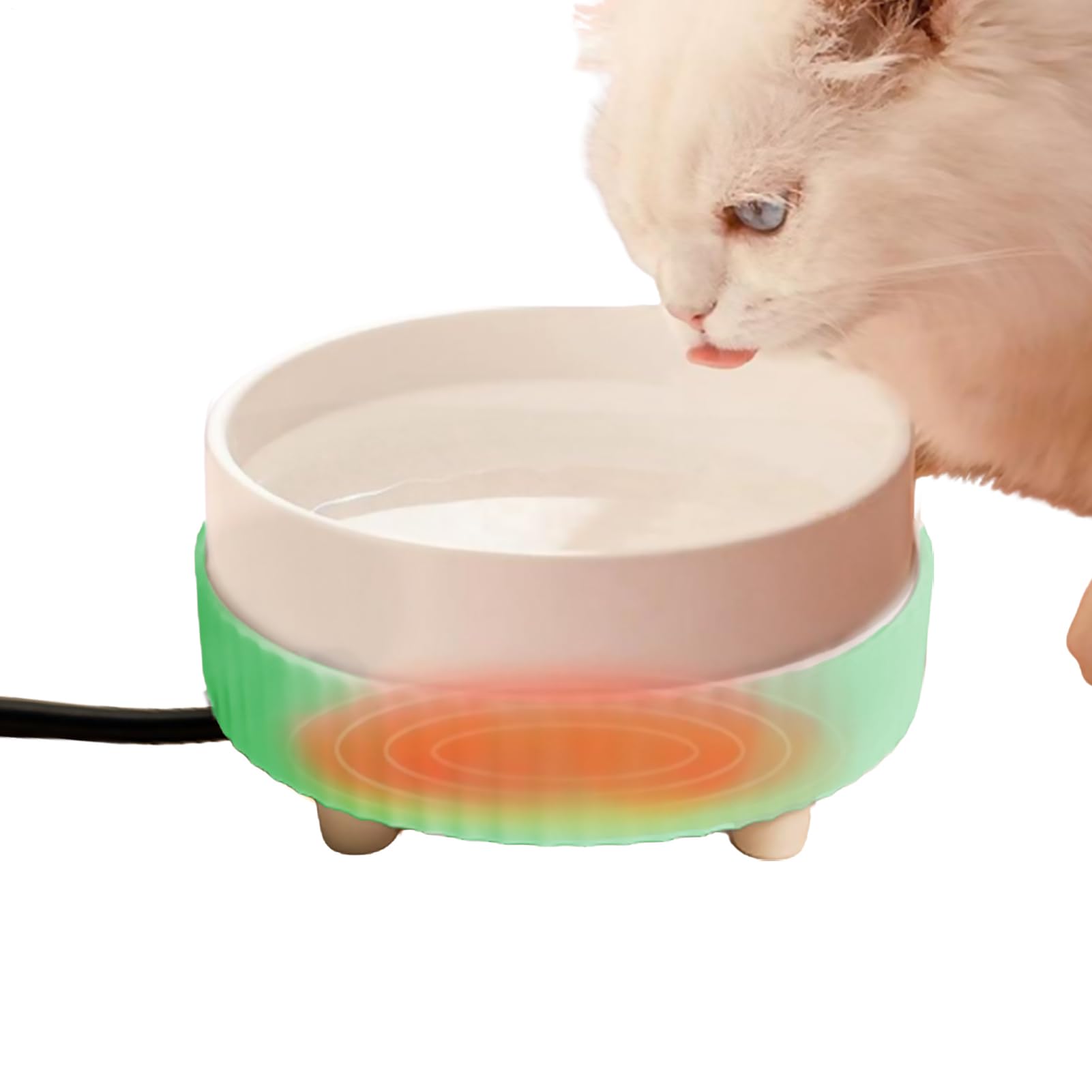 Gamelle chauffante pour chien et chat en céramique avec bol thermostatique à basse consommation