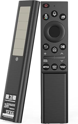 BN59-01357A Solar Voice Remote - Full Function Replacement Remote Compatible for Samsung Smart TVs (Neo QLED, The Frame, Crystal UHD) | Also Replaces BN59-01357F/BN59-01357P.