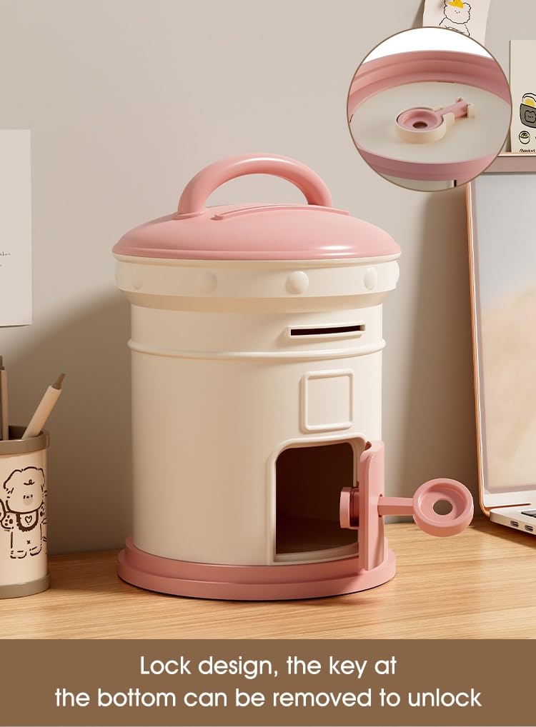 Cortina Piggy Bank - Pink Mailbox Coin Saver -2