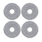 roborock 4 Pack Microfiber Mop Cloths Qrevo Curv, Qrevo Curv S5X, Qrevo Edge Robot Vacuum, Mop Pad Replacement Accessories