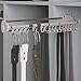 Emuca 7085525 Perchero colgador lateral extraible de armario, gris antracita