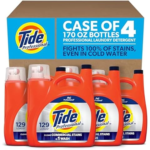 Tide Professional Commercial Liquid Laundry Detergent, 129 loads, 170 Fl oz, For Business Use Cover