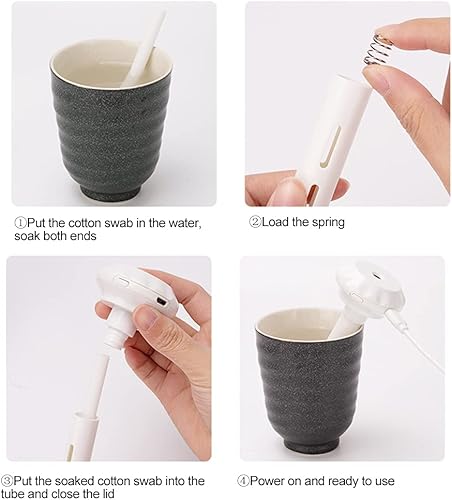 Miniatura 9 de Barra humidificadora incluye algodón corto largo alimentado por USB para viajes, dormitorio, oficina, silencioso, compacto