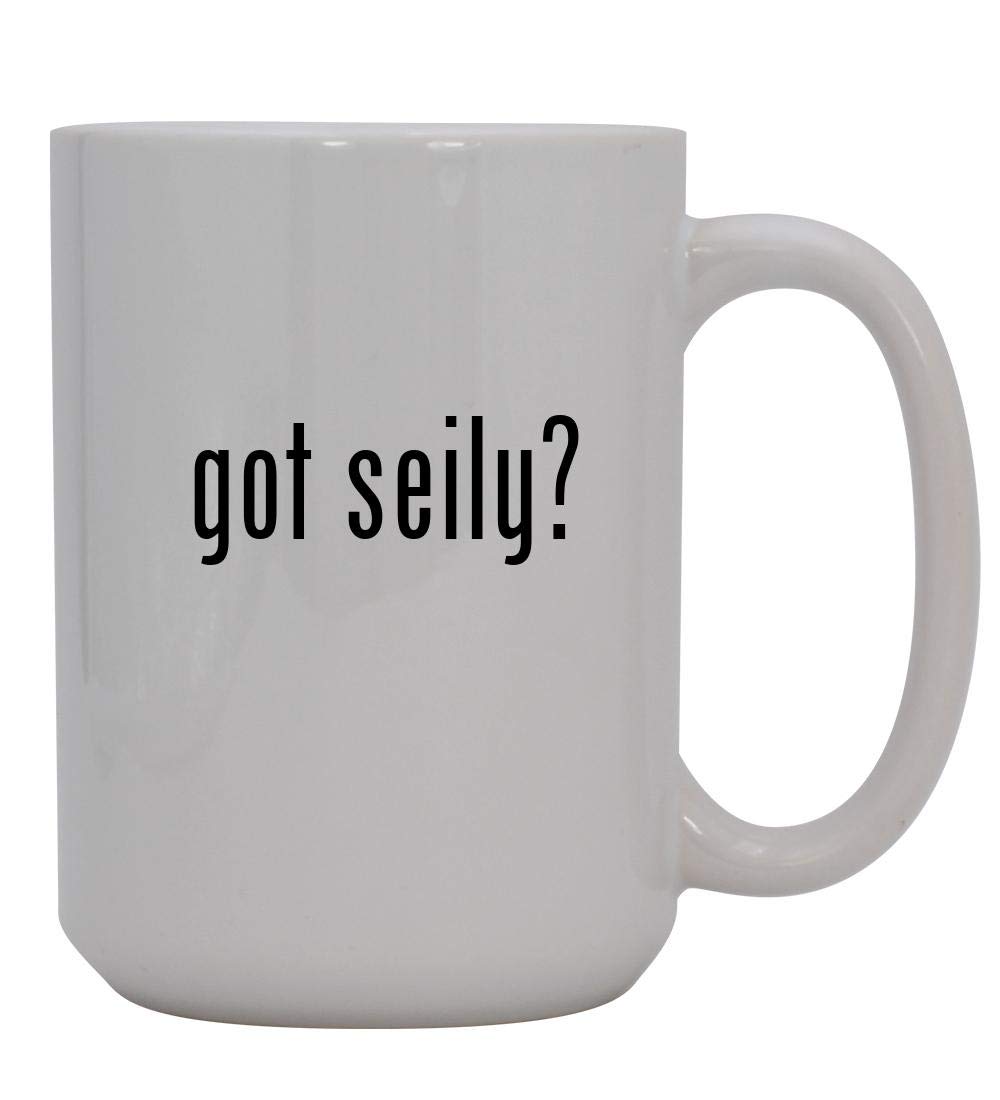 got seily? - 15oz Ceramic White Coffee Mug Cup, White