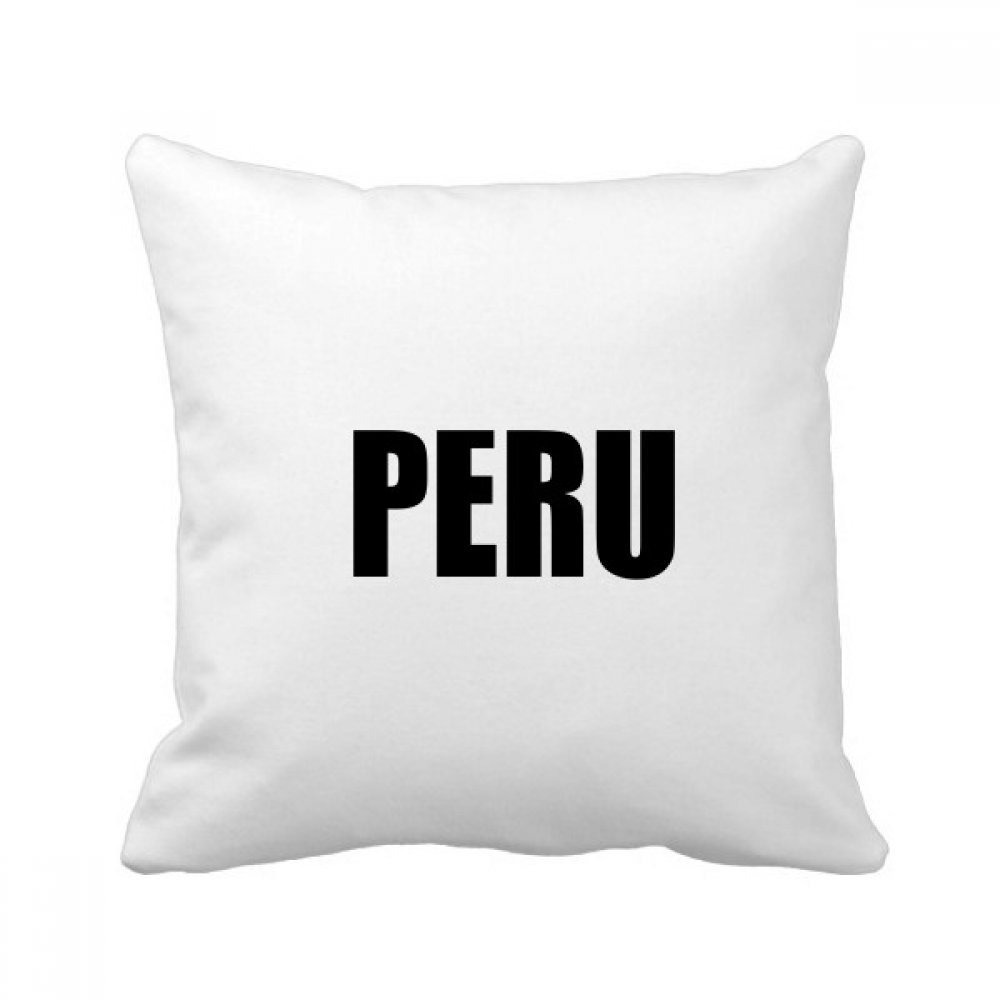 Coussin carré noir Pérou 40x40cm pour décoration canapé salon