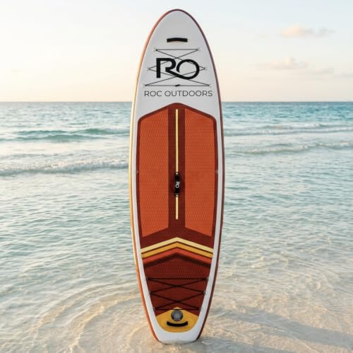 Image of Roc Inflatable Stand Up Paddle Board 10' 6 inch with Premium SUP Paddle Board Accessories, Wide Stable Design, Non-Slip Comfort Deck for Youth & Adults