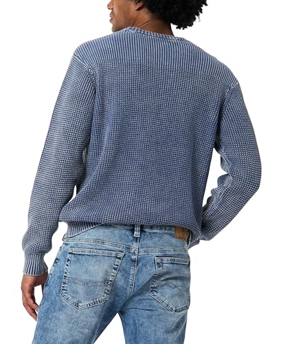 Buffalo David Bitton Men's Textured Crew Knit Washy Sweater3