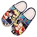 WANHONGYUE One Piece Monkey D Luffy Anime Hausschuhe Damen Herren Plüsch Pantoffeln Rutschfest House Slippers Winter Warme Schlappen