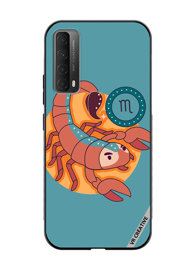VR Creative Protective Case Cover For Huawei Y7A The Scorpion Zodiac Signs Design Multicolour NR358904