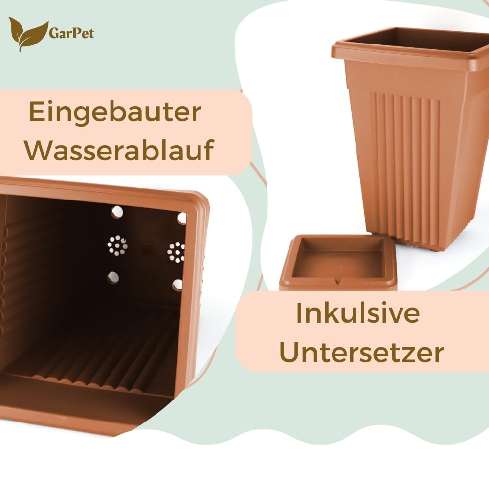 blumenkasten wohnzimmer Blumenkasten Zink 38cm Kante und Bohrung Sets  UNUS
