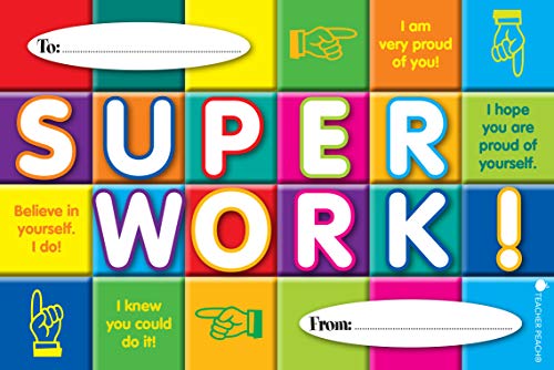 Teacher Postcards for Students, 50 Postcards, Motivational Thank You Cards from Teacher to Students