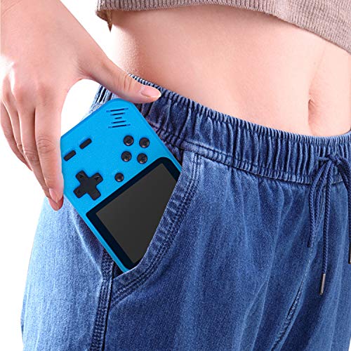 Retro Handheld Game Console With Protector Case, 400 Free Classical FC Games Support for Connecting TV & Two Players, Portable Video Game Gifts for Adults & Kids 8-12 90s Retro Toys