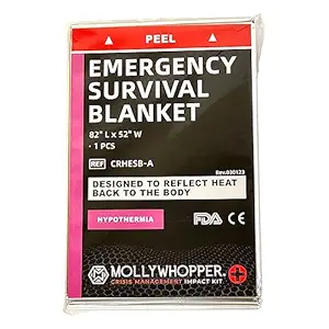 MOLLYWHOPPER Crisis Management Impact Emergency Survival Blanket 82