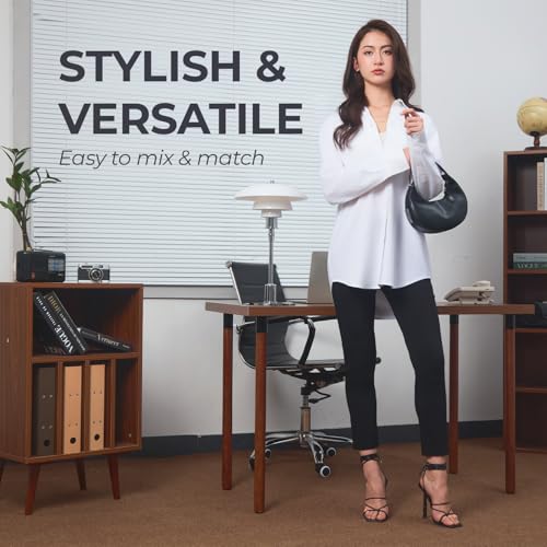 SANDY & SID Cropped Pants for Women Petite Small Size Mid Waist Slim Fit Work Pants Stretch Trousers Slack Casual Office Wear3