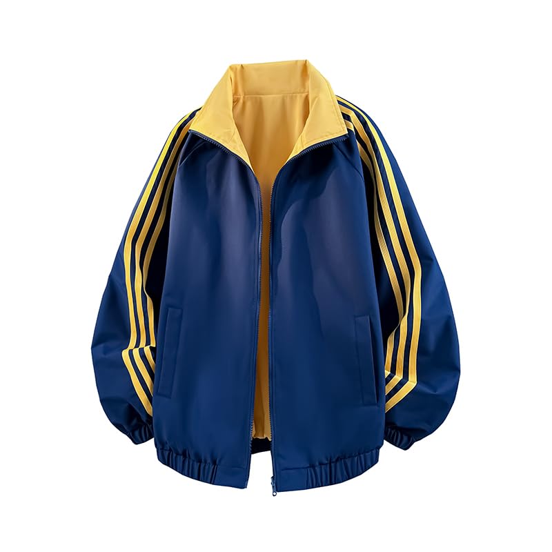 Teenager Reversible Jacket, Polyester Trendy Stand - Collar Multi - Color Coat