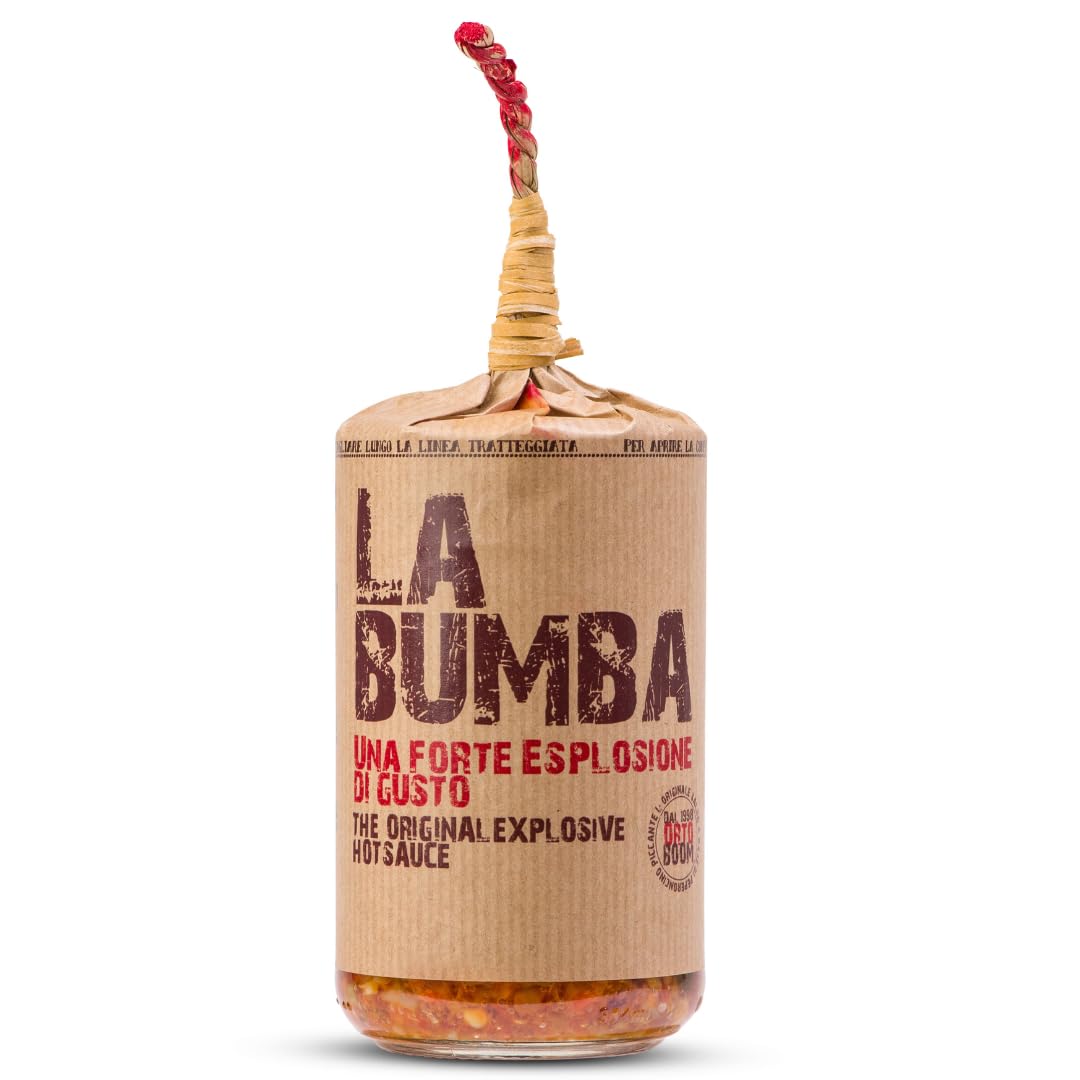 ARTIGIANI DEI SAPORI - Crushed Calabrian Chili Pepper Spread, 9.8 oz, La Bumba Spicy Sauce, All Natural, Product od Italy