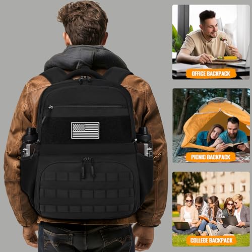 Lunch Box Backpack for Men, Tactical Cooler Backpack with Laptop Compartment Leakproof RFID Lunchbox Bag for Work 7