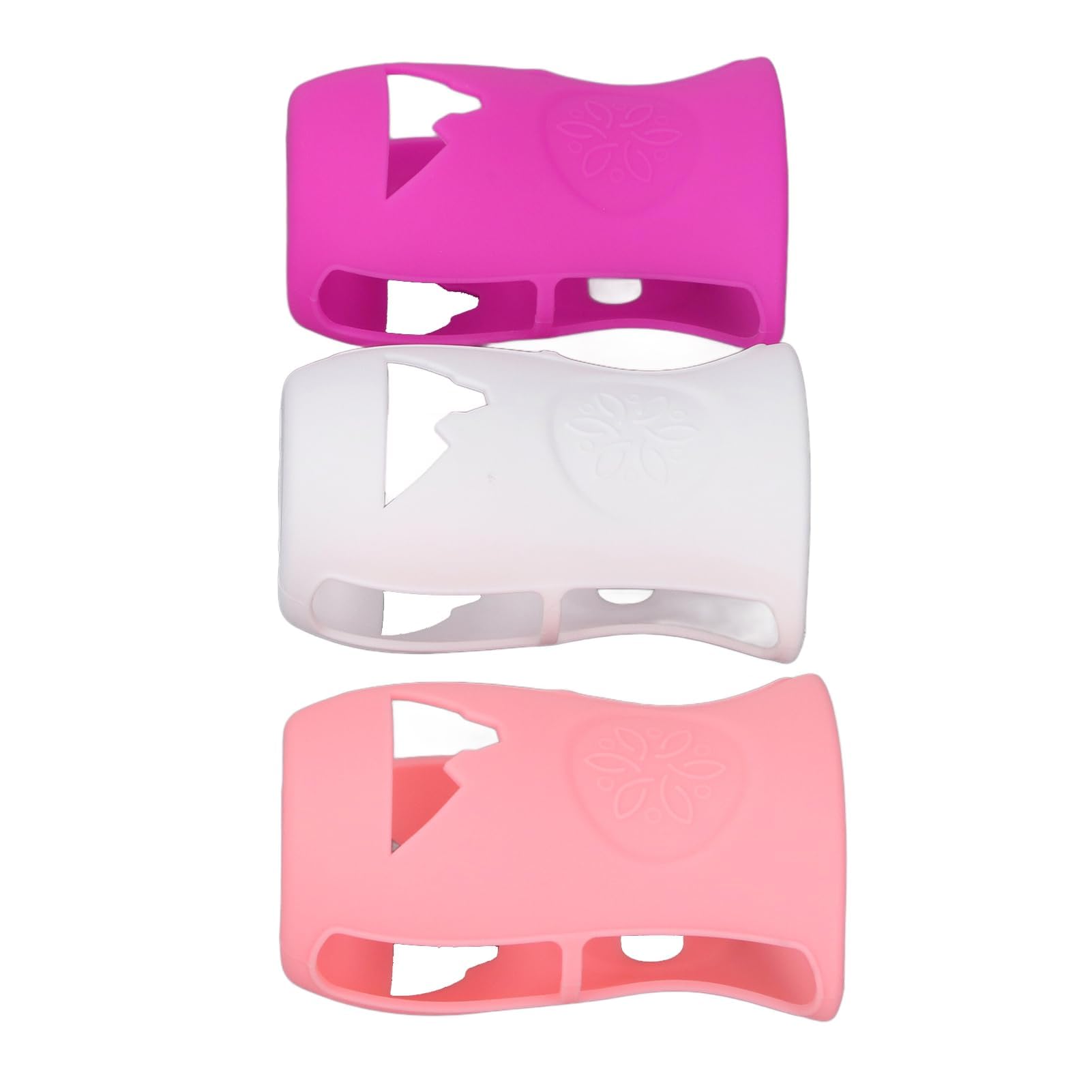 Custodia in Silicone per Biberon da 240 Ml Custodia Morbida in Silicone Infrangibile per Biberon in Vetro da 8 Once con Isolamento e Protezione Lavabile in (Bianco+Rosa+Viola)