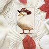 White Duck Wearing Cowboy Hat Car Air Fresheners 4 Pcs Hanging Scented Cards Fragrance Scented Cards For Car Aromatherapy Tablets #5