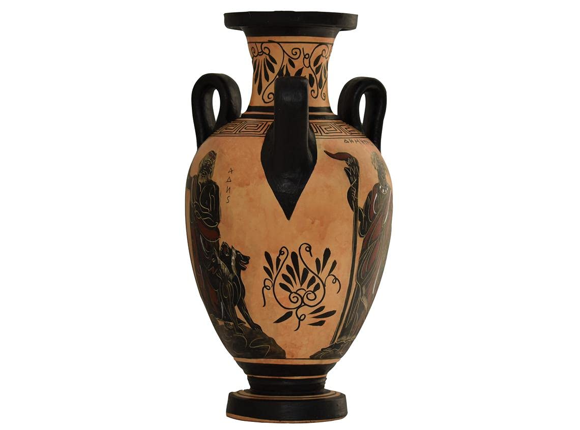 Diosa Perséphone Hades Demeter Hydria Florero Pintura Antigua Cerámica Griega