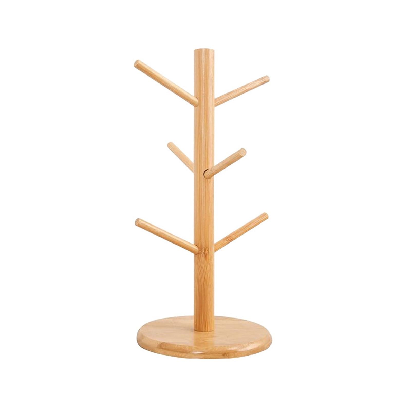 Yonmledo Mug Holder Mug Stand 6 Hook Coffee Mug Tree Holder Mug Hanging Display Rack Drinkware Shelf Tea Cup Storage Holder Stand Kitchen To