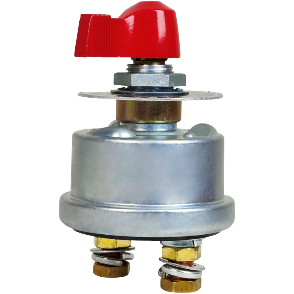 Corta Corriente De Forma Segura: Interruptor De Desconexión Rápida Racing Master 12V Para Batería (2 Postes)