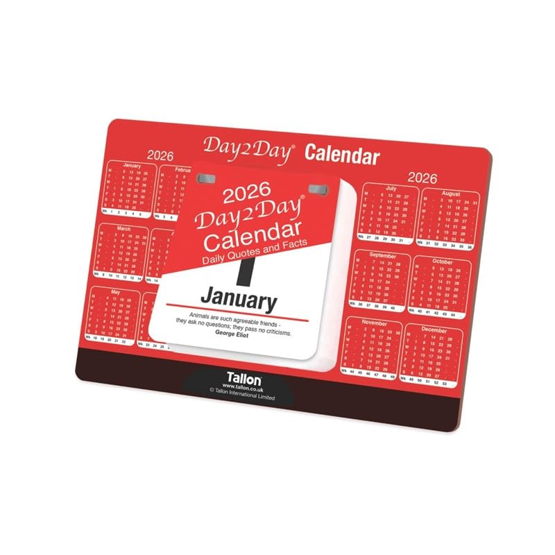 2026 Calendar Planner Month to View/Week to View Organiser Spiral Bound Wall Planner for Home Business Office School (Daily Tear-off Desktop Calendar)