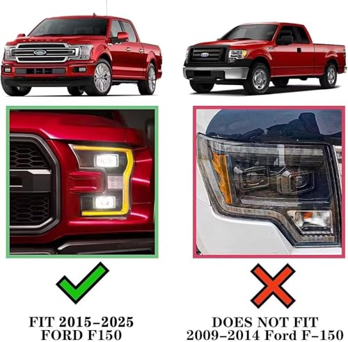 Image of COMNOVA Pair Running Board Nerf Bar for 2015-2026 Ford F150 SuperCrew Cab