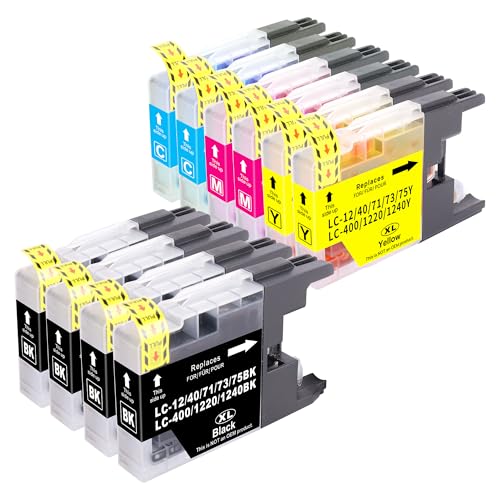 Jhaan LC1240XL LC1280XL LC1220XL Compatible con Brother LC MFC J425W J430W DCP J525W J5910DW J625DW J6510DW J825DW J835DW Impresora