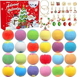 Advent Calendar 2025, Christmas Bath Bombs for Kids