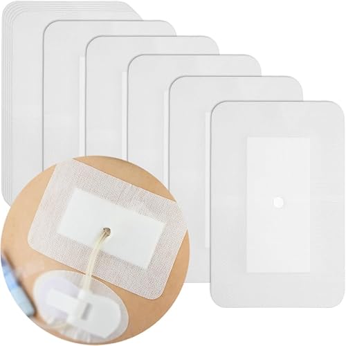 Vendajes adhesivos de drenaje dividido, tubo de alimentación, clavija G J, cubiertas de tubo de diálisis peritoneal, catéter PD con bordes,