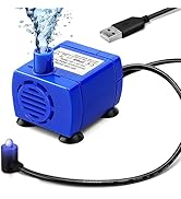 Comsmart Pet Water Fountain Pump, Upgraded Auto Power Off Cat Fountain Pump Replacement, Cat Foun...
