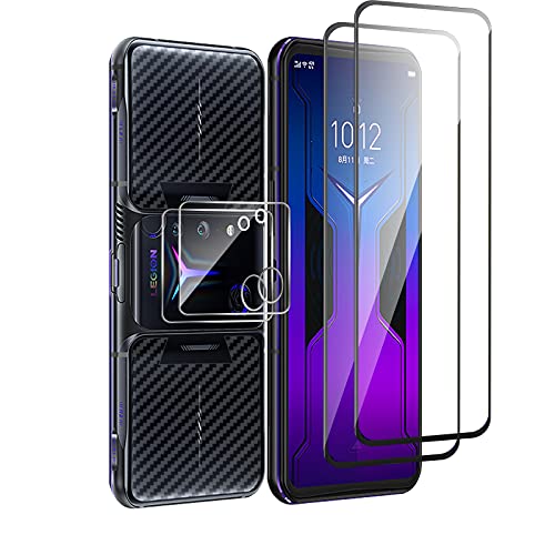 GIOPUEY Cristal Templado&Protector Cámara Compatible con Lenovo Legion Duel 2, [2+2 Pack] HD, Ultradelgado, Sin Burbujas [Amistoso con Funda] (Transparente)