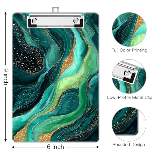 Image of Small Plastic Clipboard 6 x 9 in, Standard A5 Size Fashion Clip Board