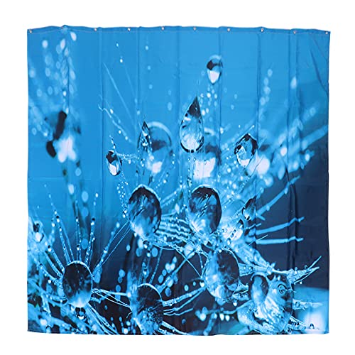 Rideau de douche imperméable 180x180 cm en polyester avec 12 crochets - 2