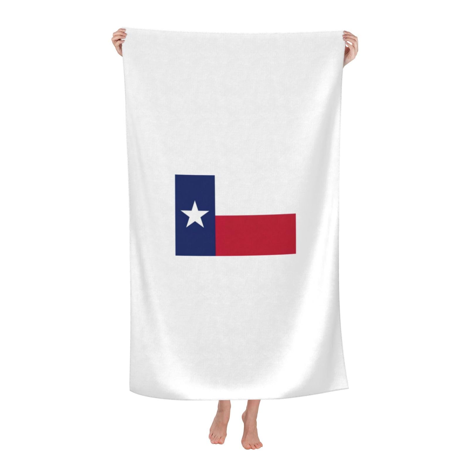 NImongt Texas State Flag Print Oversized Adult Beach Towel For Travel Weekend Getaways Festivals Camping Trips