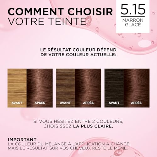 Coloration 5.15 Glacé Enrichie En Acide Hyaluronique Excellence Crème 'oreal Paris La Boîte - vue 7