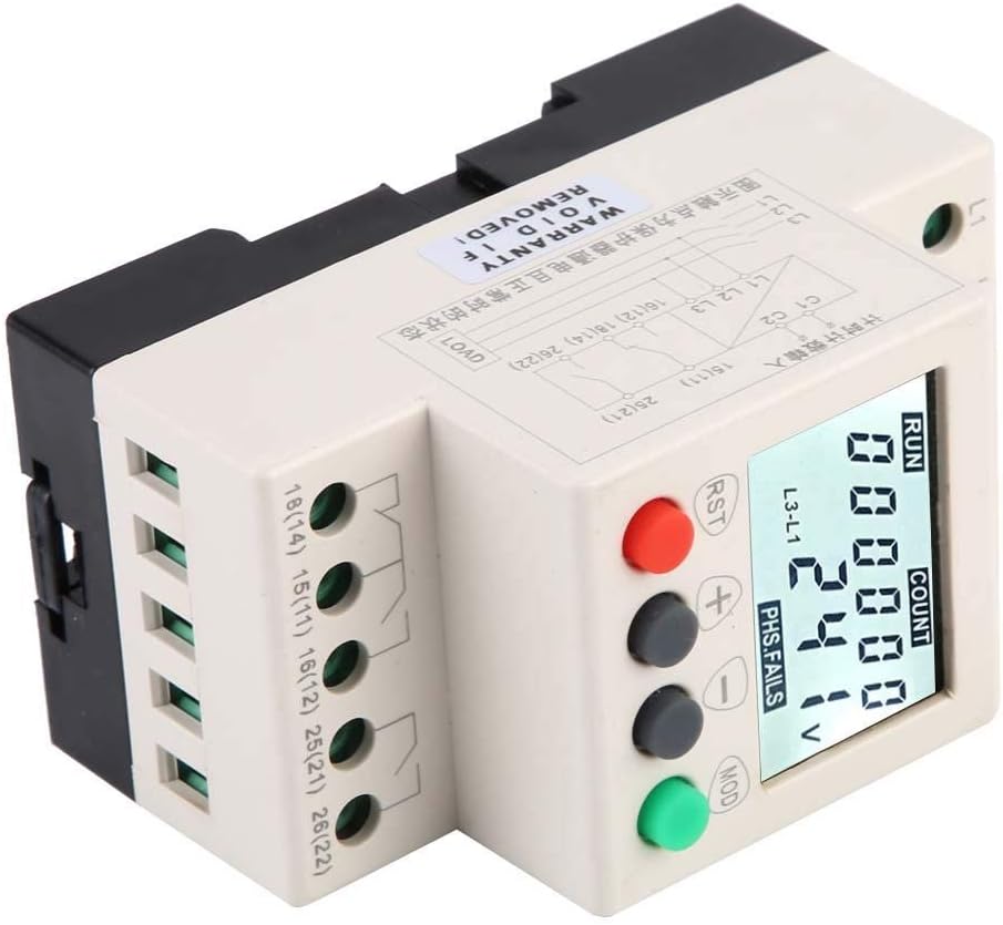 【𝐒𝐩𝐫𝐢𝐧𝐠 𝐒𝐚𝐥𝐞 𝐆𝐢𝐟𝐭】 JVR800-2 Under Over Voltage Protector 3 Phase Voltage Monitoring Sequence Protection Relay