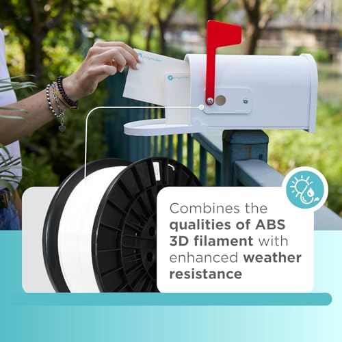 Image of Polymaker ASA Filament 1.75mm White, 5kg ASA 3D Printing Filament, Heat & Weather Resistant - ASA 3D Printer Filament Perfect for Printing Outdoor Functional Parts