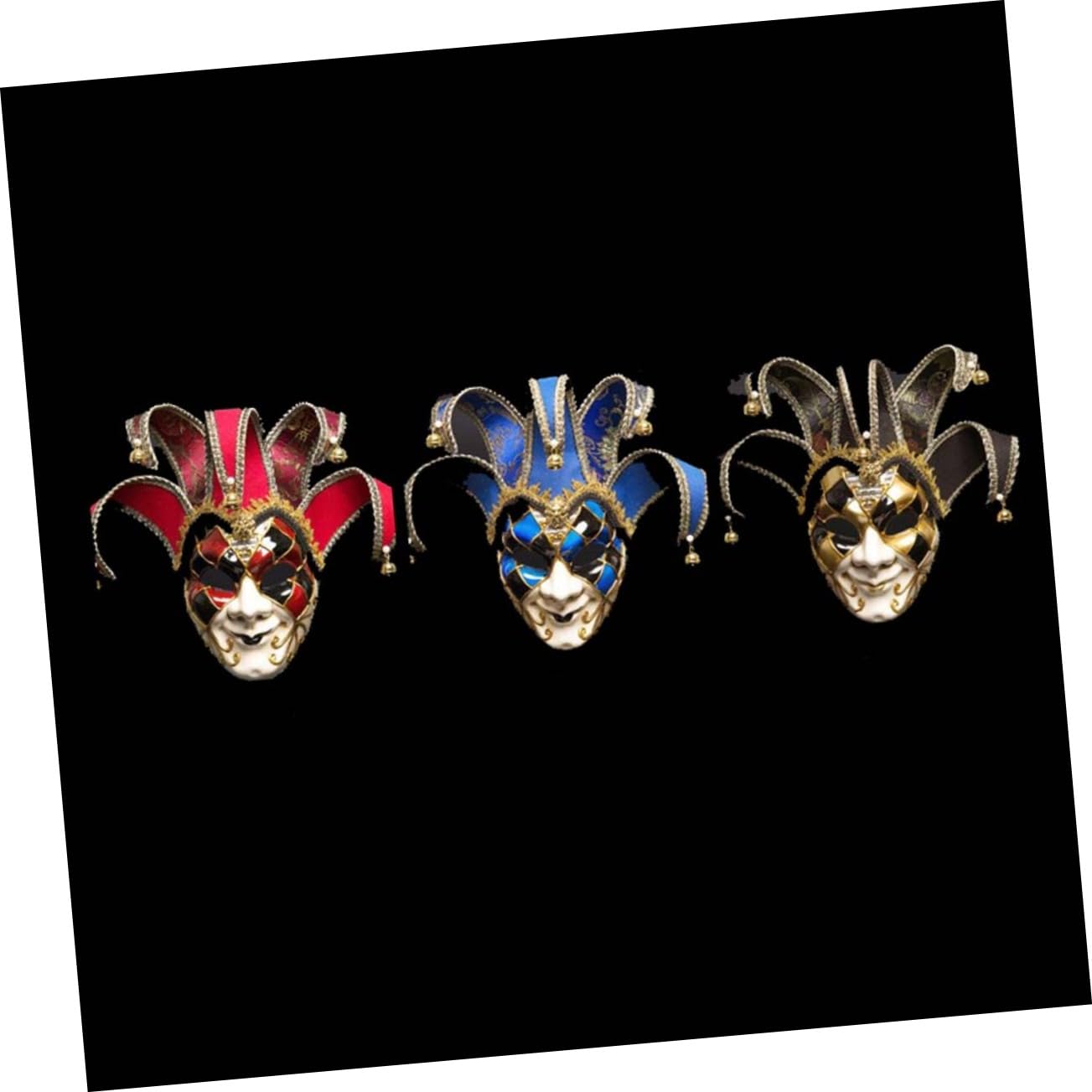 ABOOFAN Máscara Veneciana Roja de Cara Completa para Disfraz de Carnaval Fiesta de Máscaras para Eventos Temáticos de Halloween o Fiestas de Disfraces