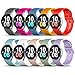 GGKING 10 Pack Compatible with Samsung Galaxy Watch 5 Band Galaxy Watch 5 Pro Bands No Gap Galaxy Watch 4 Band Galaxy Watch 4 Classic Band Gapless Soft Silicone Wristband for Women Men, Small