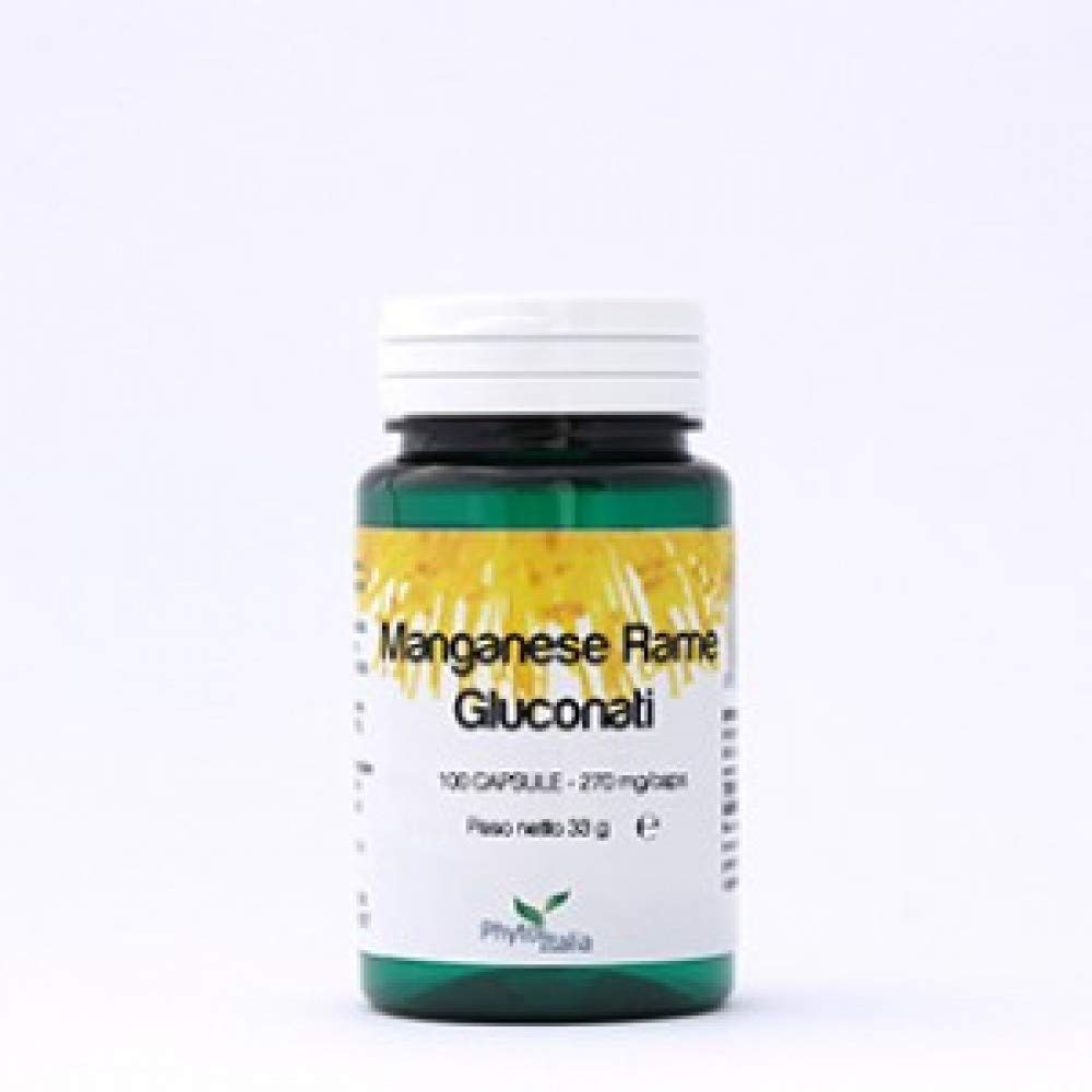 PhytoItalia Manganese Rame Gluconati Integratore Alimentare 100 Capsule - 4