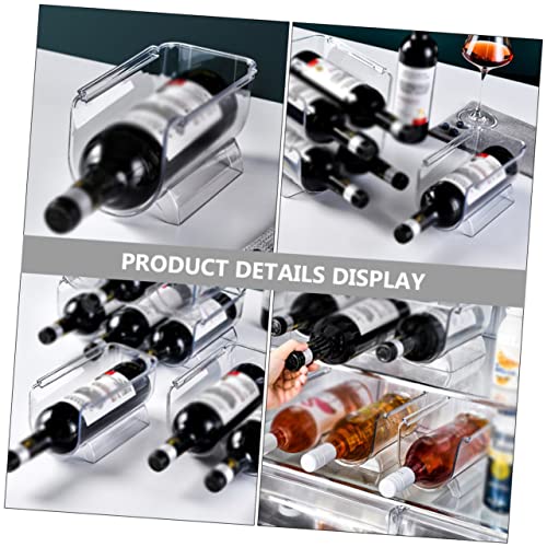 Soporte apilable para 16 botellas de vino acrílico miniatura 3