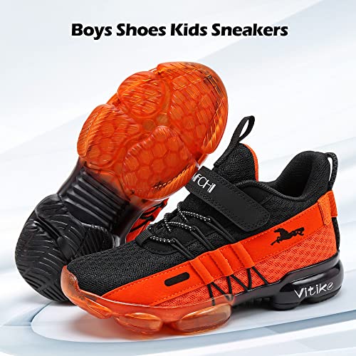 Image of VITUOFLY Boys Girls Sneakers Kids Mesh Lightweight Running Tennis Shoes
