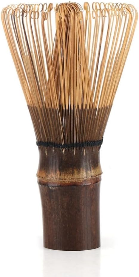 80 Prongs Black Bamboos Matcha Whisk Traditional Tea Ceremony Handcrafted Tool for Whisking Green Tea Powder