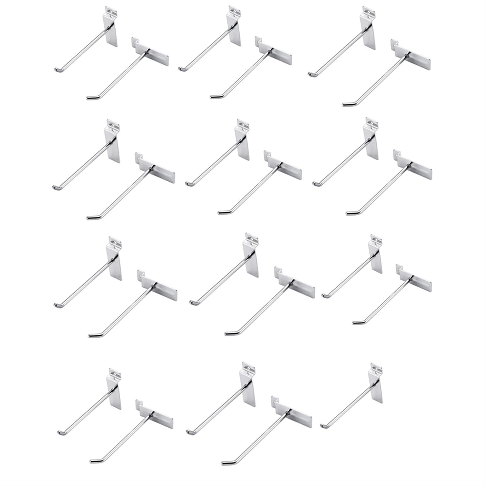 Wall panel hooks, Slatwall Hooks 25Pc 11.8 Inch Slatwall Accessories Slat Wall Shelf Brackets Slat Wall Hanging Hook, Hanger Slatwall Panel Hook, Pegboard Display Hook