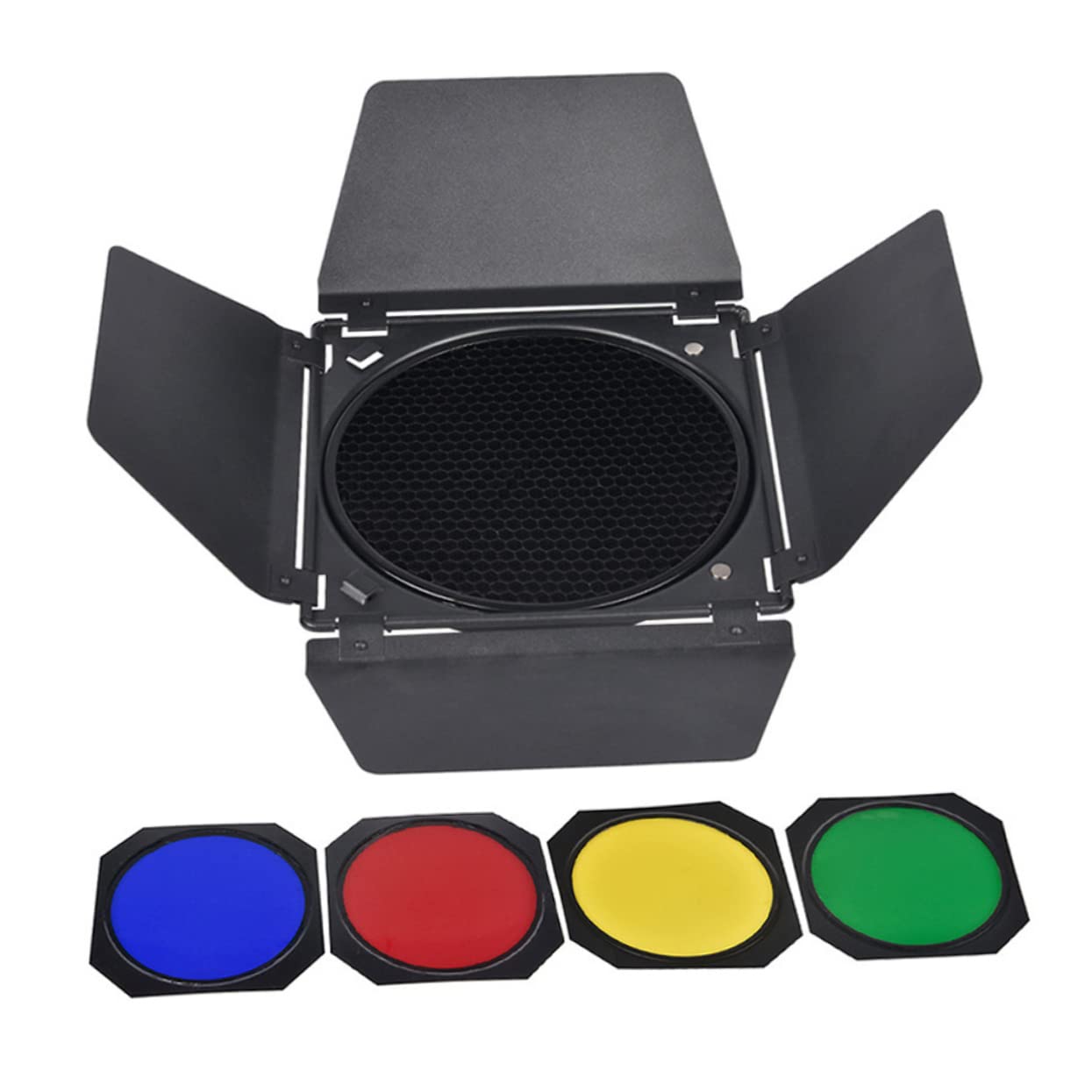 DOITOOL 18cm Photography Light Collapsible Reflector Softbox Filter Easy Install Light Baffle Honeycomb c